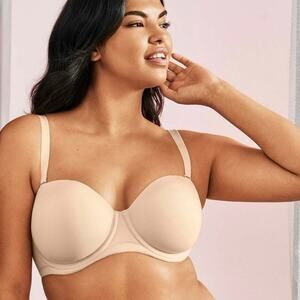 Wacoal Size 38C Red Carpet Strapless Bra Sand Beige Style 854119